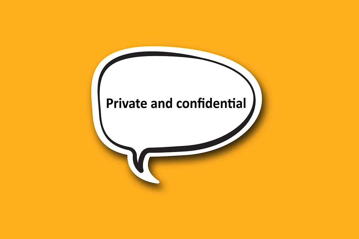 Private and confidential